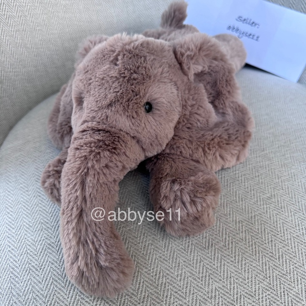 Jellycat Smudge Elephant - Medium - Authentic - BNWT - Fast Ship